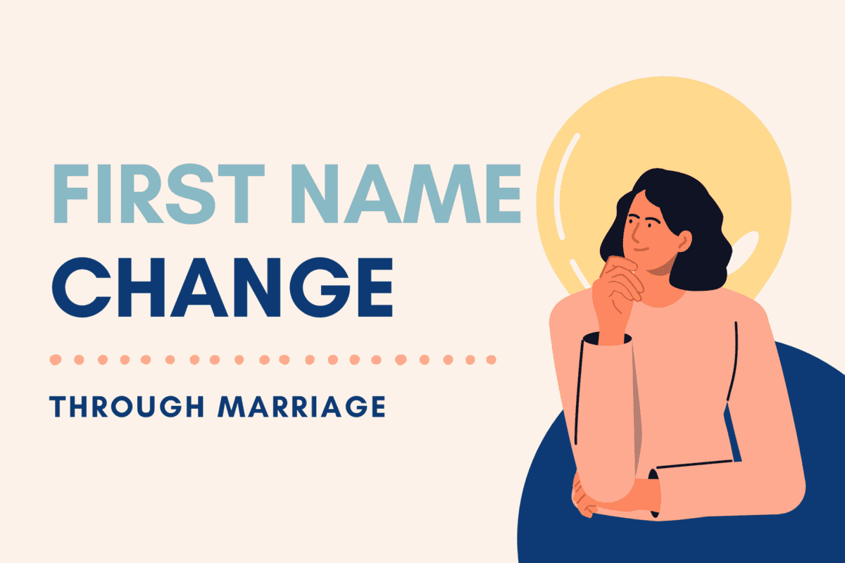 First name change through marriage